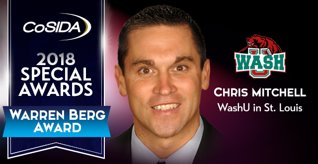 Special Awards Salute: Chris Mitchell (Wash U in St. Louis), Warren Berg Award